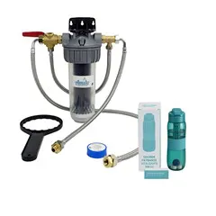 Filtre sous-évier bypass & flexibles + gourde