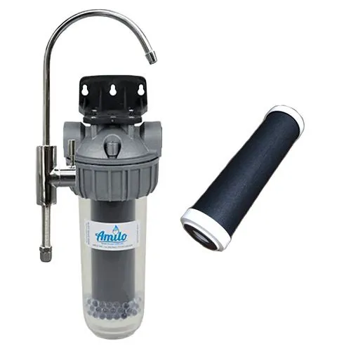 Filtre sous-&eacute;vier rob col-de-cygne + cart. offerte