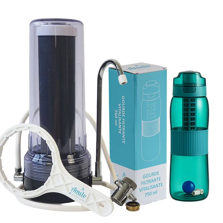 Filtre sur-&eacute;vier avec robinet CC + gourde offerte